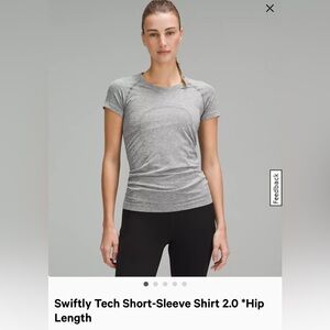 COPY - Lululemon slate/white swiftly size 2